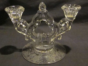 Cambridge Wildflower Keyhole Candlesticks 3400/647 (2) - Picture 1 of 1