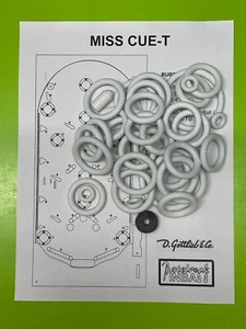 1948 Gottlieb Miss Cue T Pinball Machine Rubber Ring Kit - Picture 1 of 1