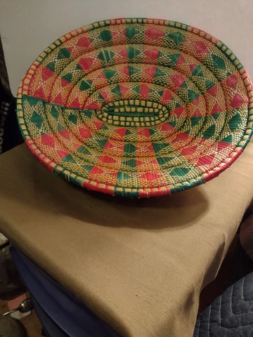 Green Pink Basket Cover