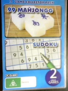 2 GAME COLLECTOR PACK: 99 MAHJONGG / SUDOKU   1 - Picture 1 of 2