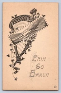 J96/Día de San Patricio postal de vacaciones c1910 boceto Erin Go Bragh (5 de 6) 200 - Imagen 1 de 4