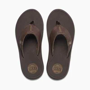 Reef Herren Phantom Nias Braun/Fossil Leder Strand Flip Flop Sandalen CJ0375 - Bild 1 von 6