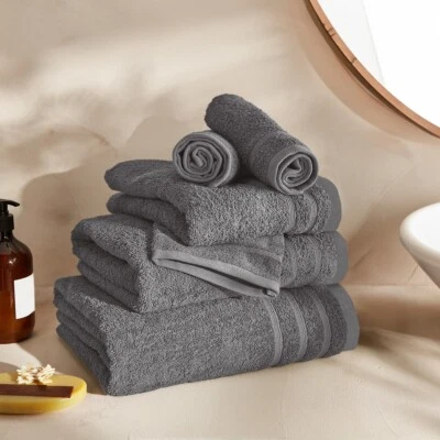 ASCIUGAMANI  SPUGNA BAGNO SET 2 PZ  - 40X60CM-70X110CM  650GR-M2 - Immagine 1 di 2