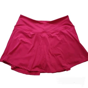 Ed3 Size Athletic Skort Hot Pink Large -Cross Waist -Stretch -Tennis Skort - Picture 1 of 9