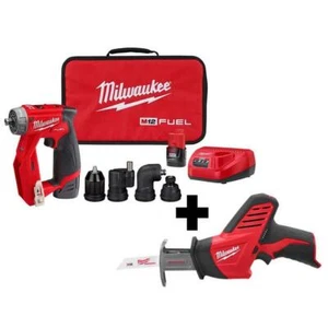Milwaukee 4-in-1 Drill/Driver Kit w/ Hackzall Saw 12V Li-Ion Brushless Cordless - Picture 1 of 9