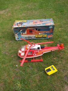 Boxed VINTAGE Rico Kids Toy RC RADIO CONTROLLED RESCUE HELICOPTER Ref.20