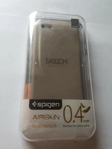 Spigen Air Skin Ultra Thin Case for Apple iPhone SE/8/7/6/6s - Beige - Picture 1 of 3