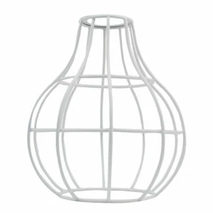 Modern Cage Pendant Shade Ceiling Light Lampshade LED Vintage White Colour - Picture 1 of 12