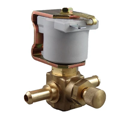  Inline Petrol Fuel Lock Off Solenoid Valve With Manual Opening Tap - Image 1 of 4