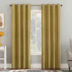 Sun Zero Blackout Duran Thermal Insulated Grommet Curtain 1 Panel, 50"x95" Gold - Picture 1 of 3