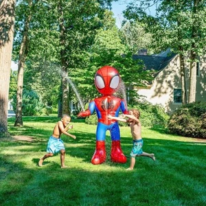 Marvel Spider-Man 6ft Inflatable Yard Sprinkler Giant Outdoor Water Toy for Kids - Picture 1 of 8