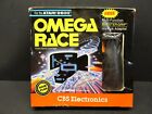 Omega Race, z uchwytem wzmacniającym, Atari 2600, CBS Electronics '81, CIB, przetestowany