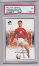 2004 SP Authentic Manchester United #7 Cristiano Ronaldo RC Base PSA 7