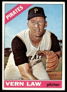 1966 Topps Vern Law *Set Break Pittsburgh Pirates #15 - Picture 1 of 2