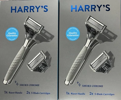 Maquinilla de afeitar Harry's con mango para hombre con 2 cartuchos de 5 hojas.  Pack de 2 como en la foto Foto 1 de 3