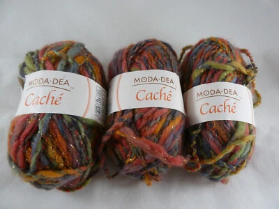 50g Skein Moda Dea Cache WINK Color 2347 Multi color Yarn Wool Blend Italy - Image 1 of 4
