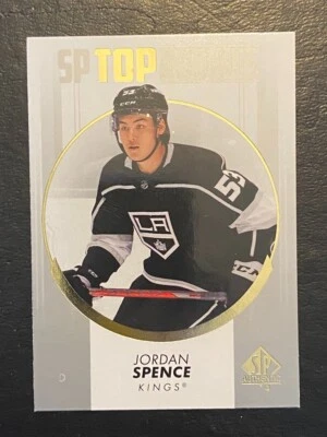 Jordan Spence 2022-23  SP Authentic Top Rookies Insert #TR-18 L.A. Kings - Image 1 of 2