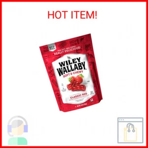Wiley Wallaby Australian Style Gourmet Licorice, Red Licorice, 10 Ounce Bag - Picture 1 of 2