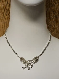 Collar distintivo vintage de estrás brillante de 16 pulgadas - Imagen 1 de 9
