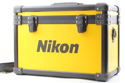 【NEAR MINT w/ Keys, Strap 】 NIKON Vintage Yellow Hard Aluminum Camera Case JAPAN - Image 1 of 4