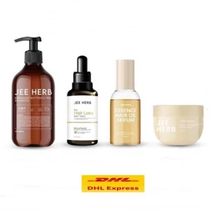 Set Jee Herb Shampoo + Hair Tonic + Hair Mask + Hair Oil Kaffir Lime Butterfly - Picture 1 of 14