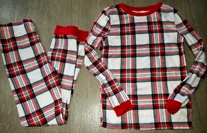 boys girls CHRISTMAS PLAID WINTER PAJAMAS size 10 2 pc set sleepwear so soft! - Picture 1 of 1