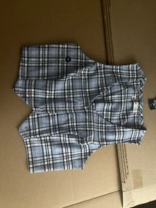 hollister Tailored Vest plaid SIZE XS - Picture 1 of 4