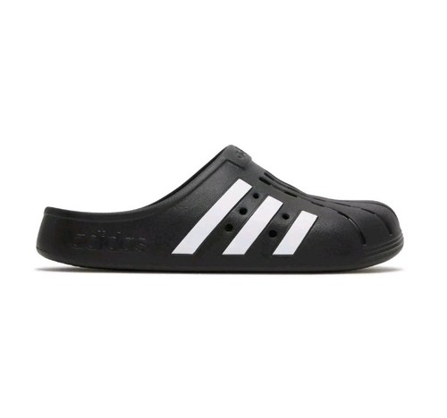 Zoccoli Adidas Uomo Adilette Uomo Taglia 9 Nero Bianco
