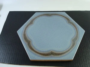 Piastrella GRIGIO BLU smaltata esagonale Made in Italy 8" - Foto 1 di 5
