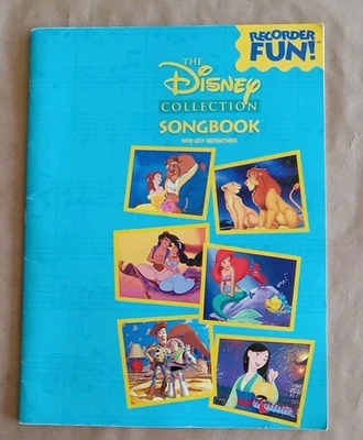 The Disney Collection Songbook "Recorder Fun" Music Sheets For Recorder VGC  - Image 1 of 4