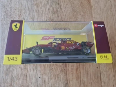 BBurago Ferrari SF1000 Charles  Leclerc 2020 1/43 Official Product 305011961 - Bild 1 von 4