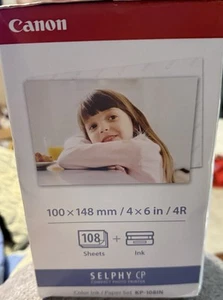 ⭐Canon 3115b001 KP-108IN Color Ink Paper Set 108 4x6 Sheets with 3 Ink NEW - Picture 1 of 3