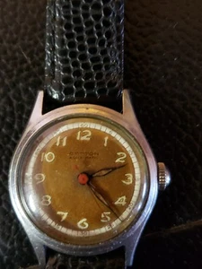 1940s Croton Aquamatic Self Winding Men's 32mm Wrist Watch Swiss Made - Picture 1 of 11