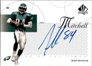 2002 Upper Deck SP Authentic FREDDIE MITCHELL Eagles SOTT AUTO - Picture 1 of 2