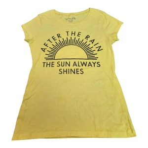 After the Rain Sunshine Tee gelb Grafik T-Shirt Gr. L Positive Vibe Happy Sun - Bild 1 von 6