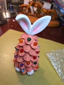 Osterhase Hase Figur Keramik mit Heringen - Bild 1 von 4