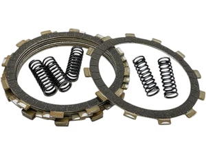 Clutch Friction Plates&5 Springs Yamaha YMF 350X/R/U Big Bear/ Warrior/Raptor350 - Picture 1 of 8