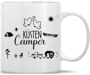 Tasse Kaffeebecher Camping Küsten Camper - Bild 1 von 1