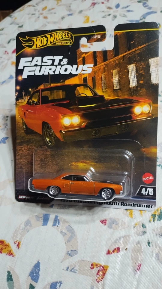 Hot Wheels Premium Fast & Furious 1970 Custom Plymouth Roadrunner Real Riders - Image 1 of 2
