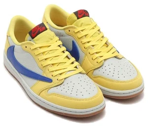 Jordan 1 Retro Low OG SP Travis Scott Canary DZ4137-700 Damengröße 9/Herren 7,5 - Bild 1 von 7