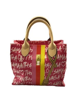 Samantha Thavasa PVC Pink All-Over Print Handbag - Image 1 of 4