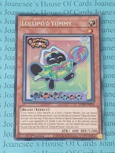 JUSH-EN018 Lollipo☆Yummy Collectors Rare Yu-Gi-Oh Card 1st Edition New - Picture 1 of 7
