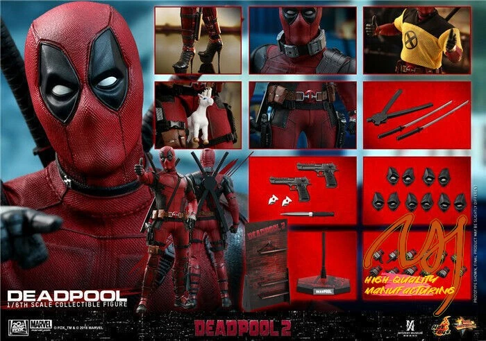IN STOCK Hot Toys MMS 490 Deadpool 2 Ryan Reynolds Wade Wilson Action Figure NEW - Image 1 of 4