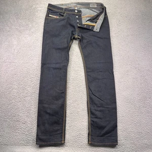 Jeans Diesel Onijo Special Para Hombre 34x32 Azul Denim Botón Mosca Lavado Oscuro 008AA - Imagen 1 de 18
