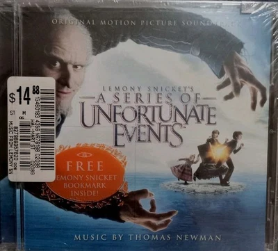 NEW Lemony Snicket's A Series Of Unfortunate Events Soundtrack Bookmark Inside - Imagem 1 de 3