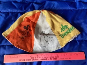 Vintage Disneyland 70’s Beanie Hat Cap Mickey Goofy Minnie Pooh Baloo Multicolor - Picture 1 of 8
