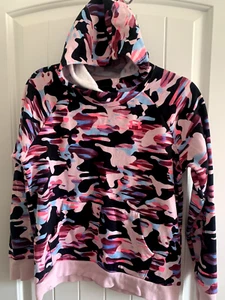 Adidas Hoodie SweatShirt Jugend XL Camouflage Rosa Retro Y2K Bunt - Bild 1 von 8