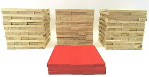 (255) Bloques de juguete de madera bloques de construcción artesanías (240) bloques transparentes (15) bloques rojos - Imagen 1 de 6