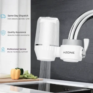 HZONE Fibrocarb Tap Water Filter for Kitchen Chlorine Taste Odour PFAS Reduction - Picture 1 of 13