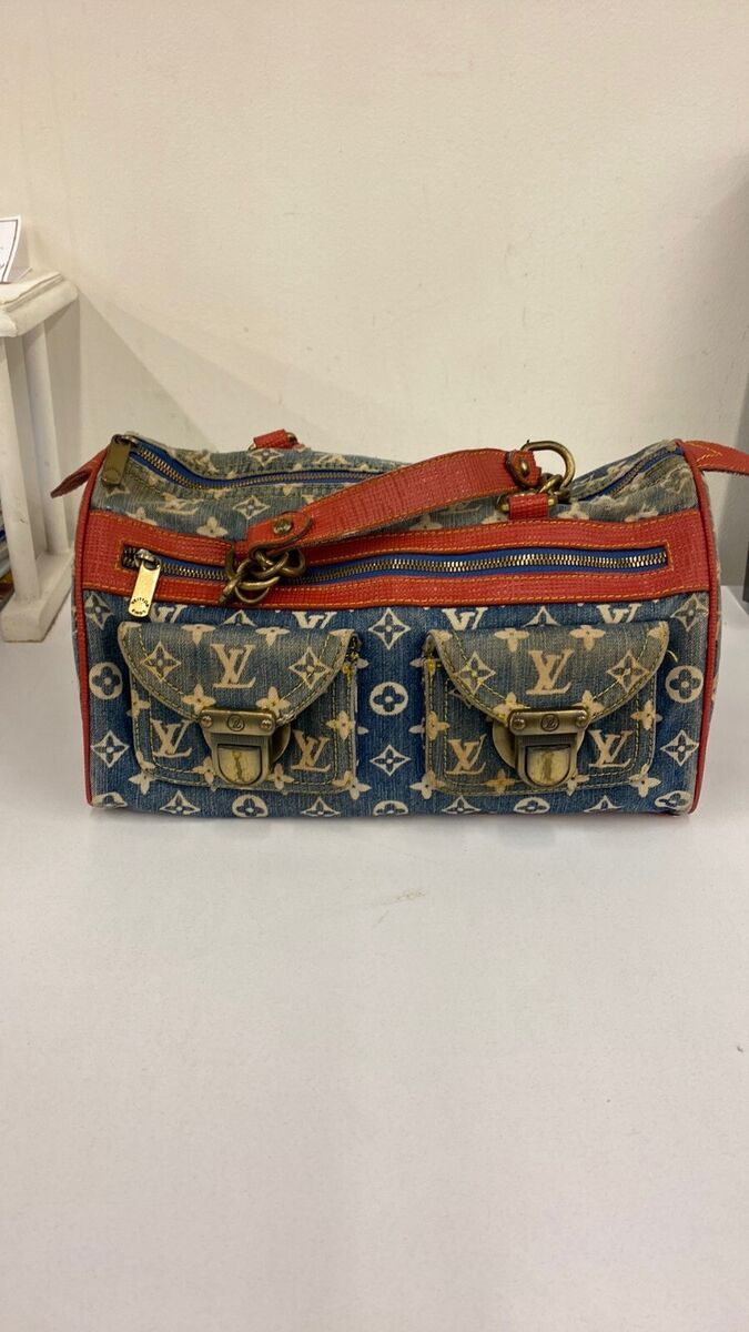 Louis Vuitton Denim Exterior Satchel/Top Handle Bag Handbags Louis Vuitton Denim Exterior Satchel/Top Handle Bag Handbags